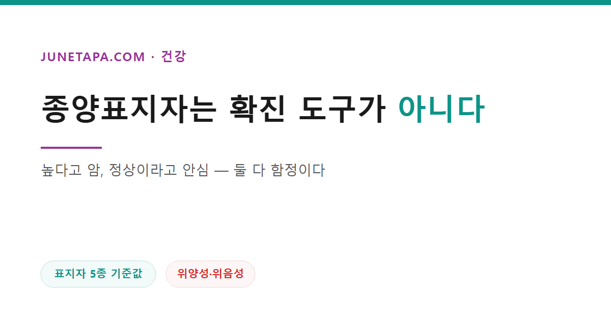 암 검진 결과 해석