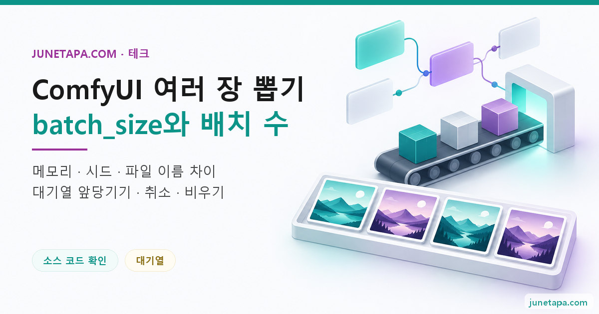 ComfyUI 여러 장 뽑기