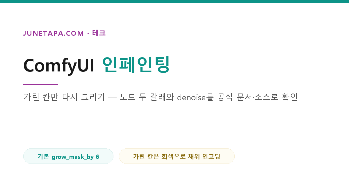 ComfyUI 인페인팅
