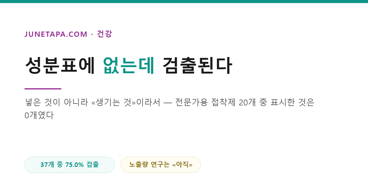 속눈썹 접착제와 포름알데히드