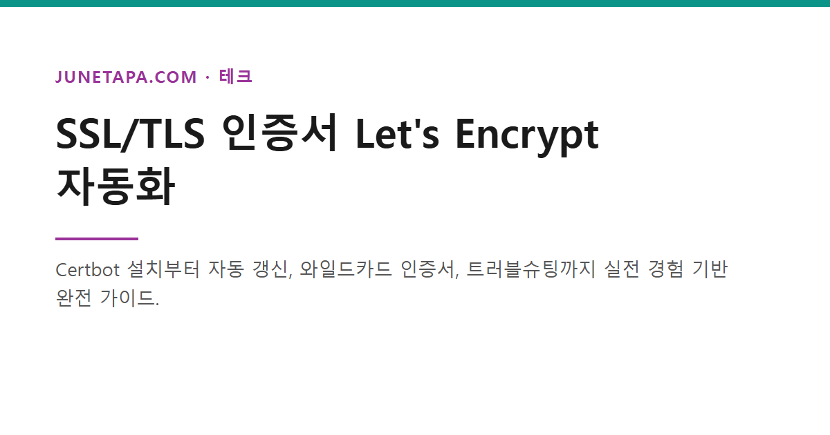 SSL/TLS Let's Encrypt